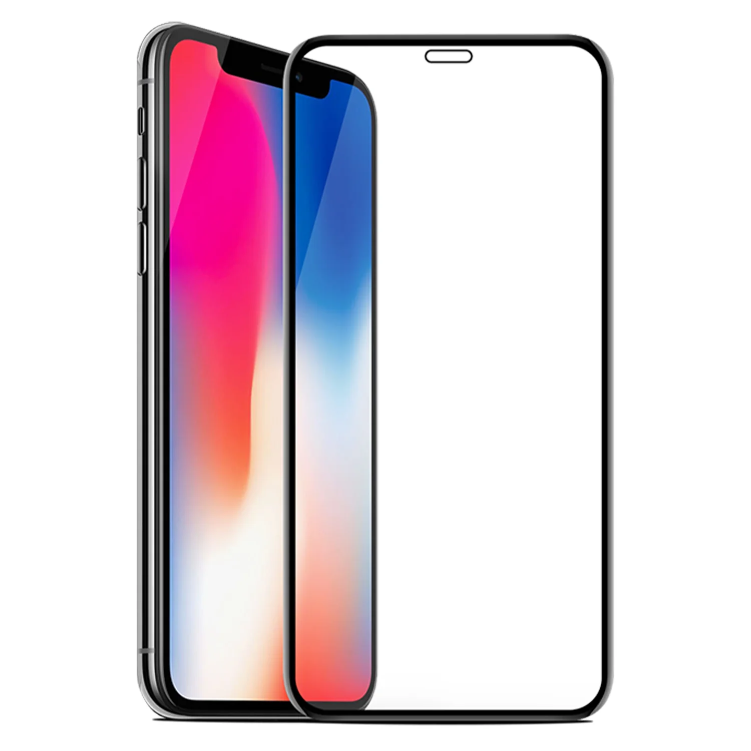 Nettech Apple iPhone X Uyumlu Ön Koruma Mat Seramik Nano Ekran Koruyucu (Siyah) NT-88507
