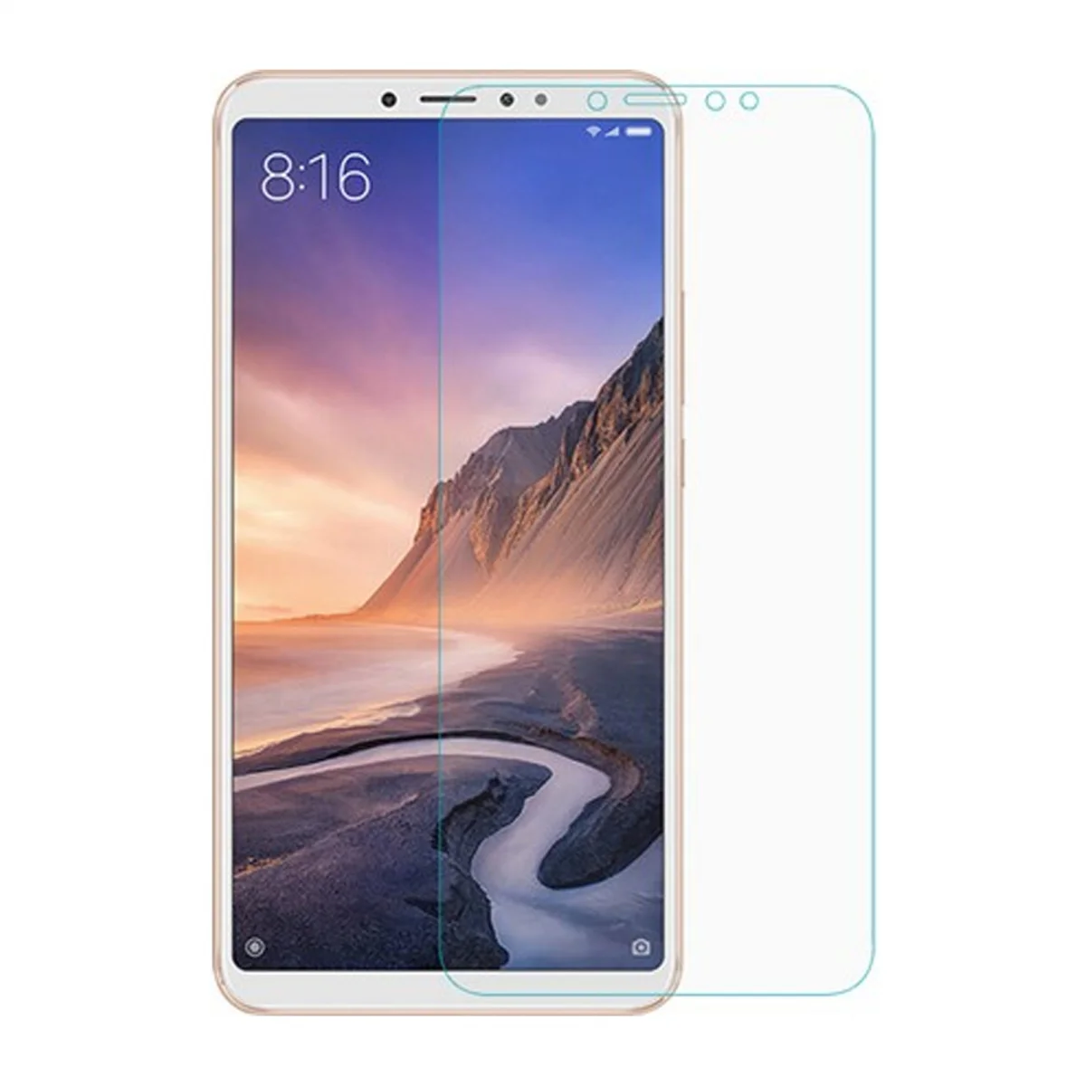 Zore Xiaomi Mi Max 3 Uyumlu Ön Koruma Nano Ekran Koruyucu (Şeffaf) VR-13376