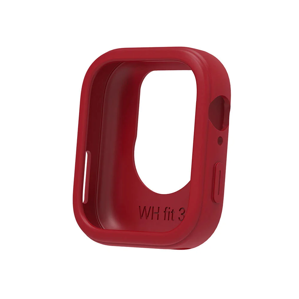 Huawei Watch Fit 3 Yumuşak TPU Silikon Kasa Koruyucu Zore Watch Gard 34 - Kırmızı