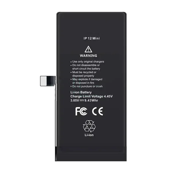 Teknonet Apple iPhone 12 Mini Uyumlu Mixi 2220 MAh Batarya (Siyah) NT-108949 - 1