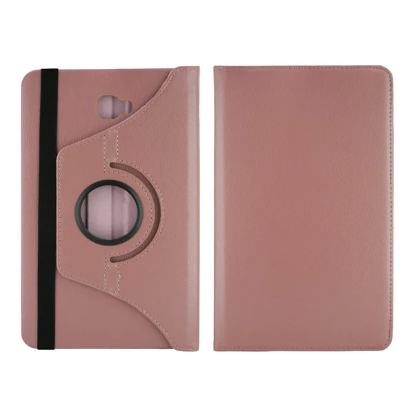Nettech Samsung Galaxy T580 Tab A 10.1 2016 Uyumlu 360 Kapaklı Kılıf (Rose Gold) VR-13543 - 2