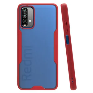 Nettech Xiaomi Poco M3 Uyumlu Platin Seri Arka Koruma Kılıf (Kırmızı) NT-86518