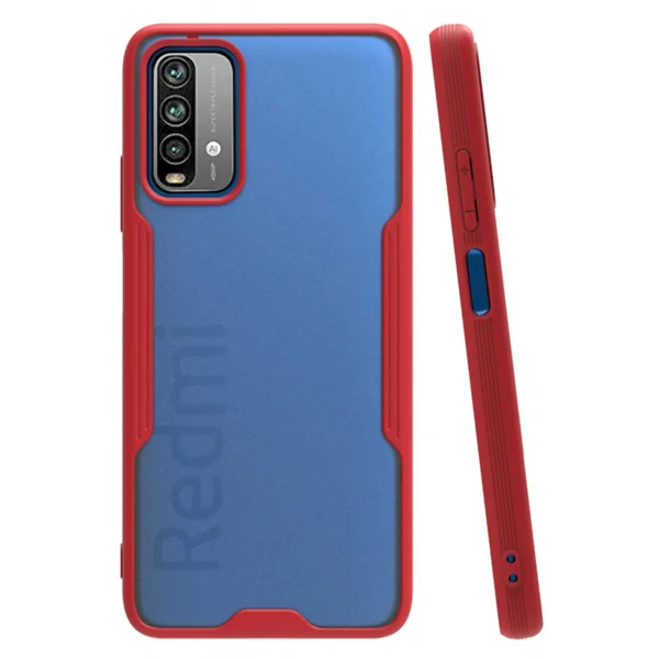 Nettech Xiaomi Poco M3 Uyumlu Platin Seri Arka Koruma Kılıf (Kırmızı) NT-86518 - 1