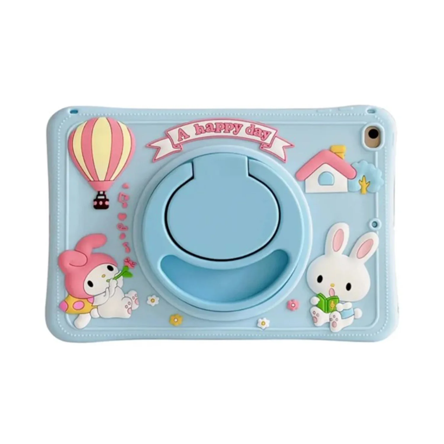 Nettech Apple iPad 8.Nesil 10.2 Uyumlu Maskot Seri Arka Koruma (Mavi) NT-109477