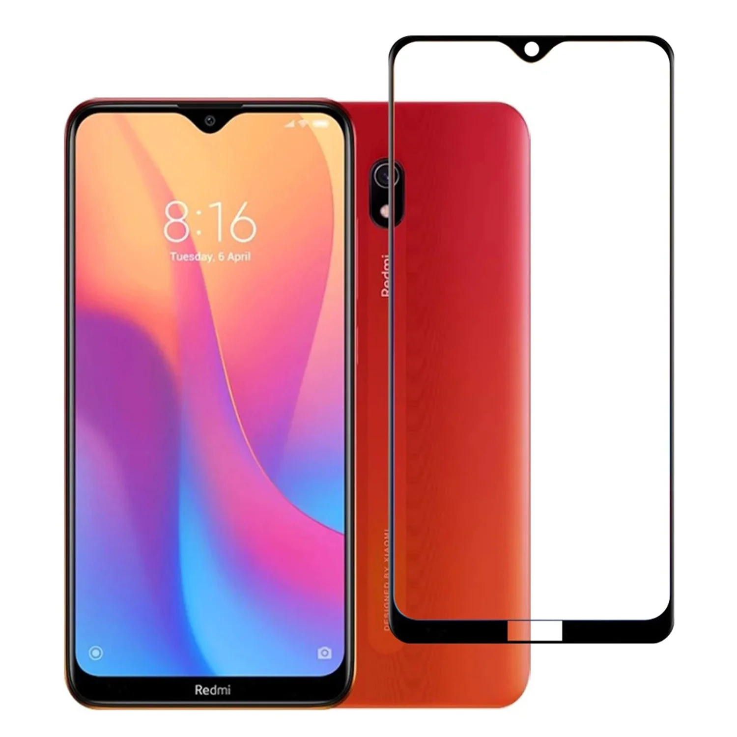 Nettech Xiaomi Redmi 8A Uyumlu Ön Koruma Mat Seramik Nano Ekran Koruyucu (Siyah) NT-88492