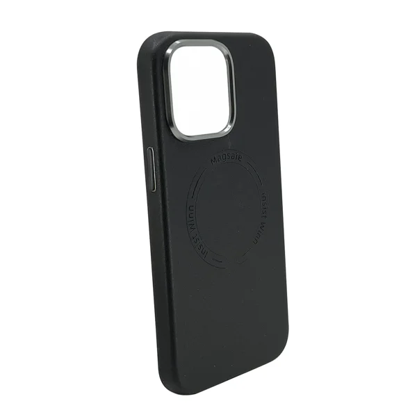 Nettech Apple iPhone 15 Pro Uyumlu NT-N012 Deri Magsafe Arka Koruma Kılıf (Siyah) NT-104550 - 2
