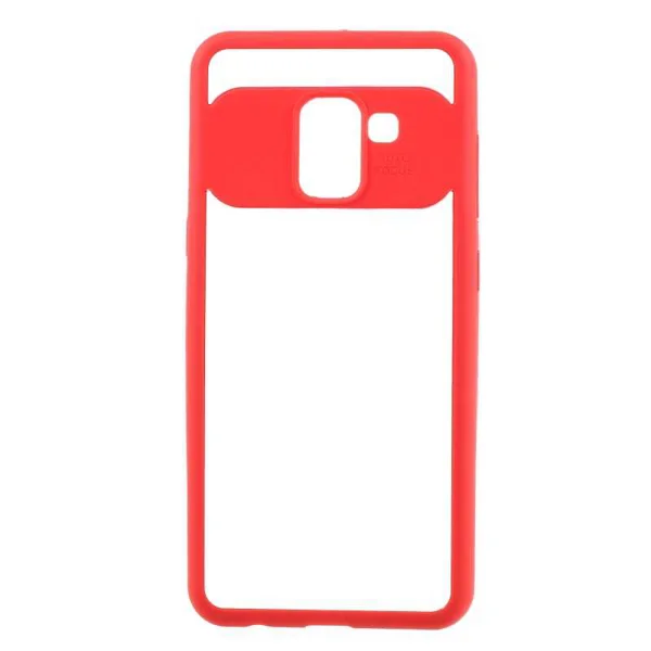 Galaxy J6 Kılıf Zore Buttom Kapak - Kırmızı - 1