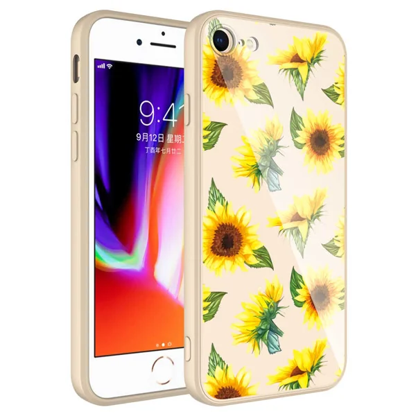 Apple iPhone 8 Kılıf Kamera Korumalı Desenli Sert Silikon Zore Epoksi Kapak - NO2 - 2