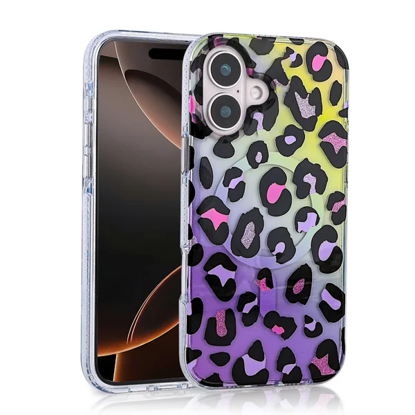 Apple iPhone 16 Kılıf Magsafe Şarj Özellikli Zore Jago Kapak - Colorful - 1