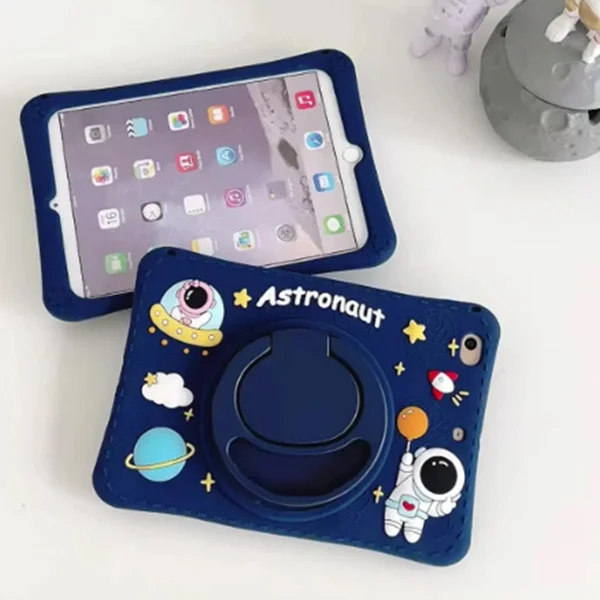 Nettech Samsung Galaxy Tab A7 Lite SM-T220 Uyumlu Astronaut Seri Arka Koruma (Lacivert) NT-103483 - 2