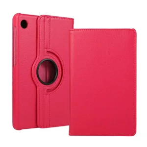 Lenovo Tab M10 Plus TB-125F - TB-128F 3. Jenerasyon Zore Dönebilen Standlı Kılıf - Pembe Koyu