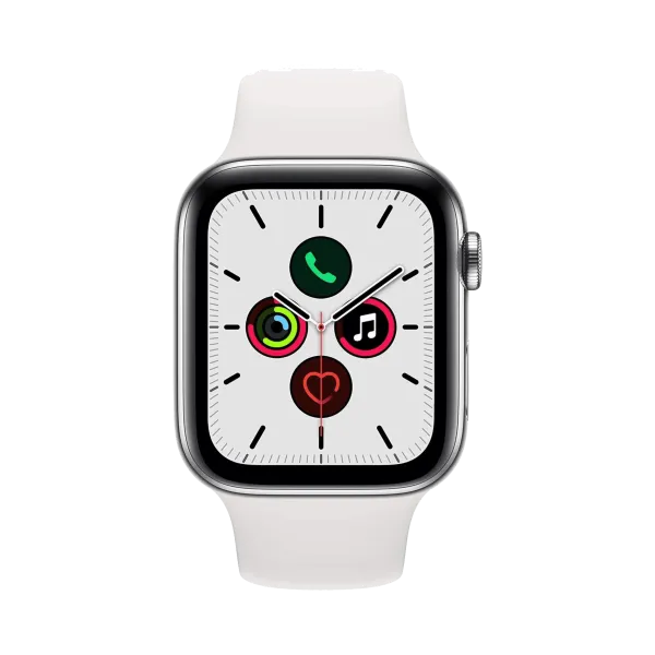 Apple Watch Series 5 - Paslanmaz Çelik - 44mm - Cellular - Gümüş - 2