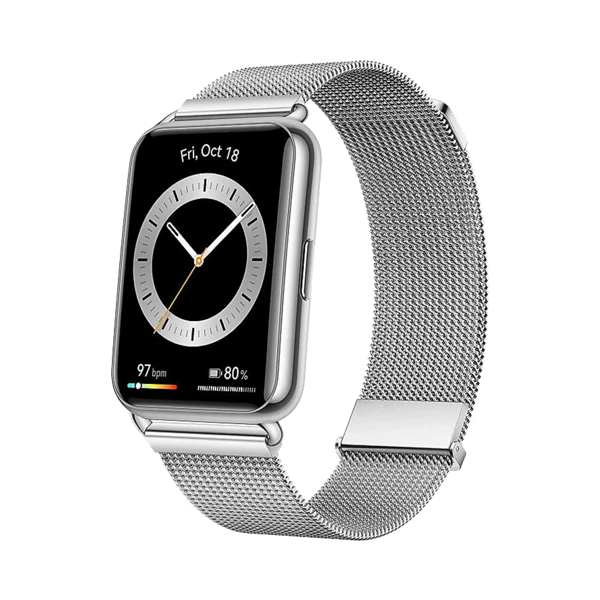 Huawei Watch Fit 2 Elegant - Alüminyum - 46mm - GPS - Gümüş - 1