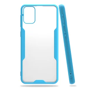 Nettech Samsung Galaxy M21 Uyumlu Platin Seri Arka Koruma Kılıf (Mavi) NT-86372