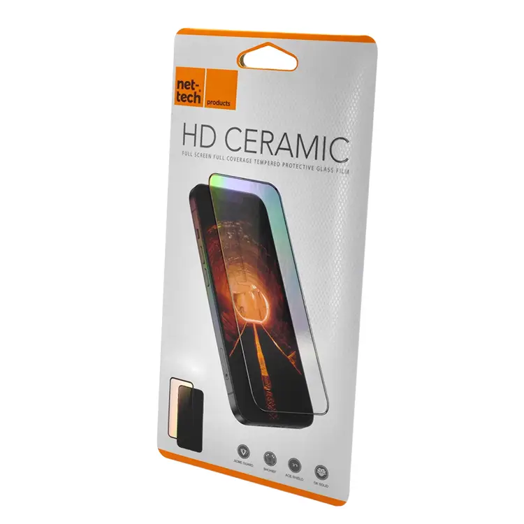 Nettech Huawei P Smart 2019 Uyumlu Ön Koruma Seramik Nano Ekran Koruyucu (Siyah) VR-14039
