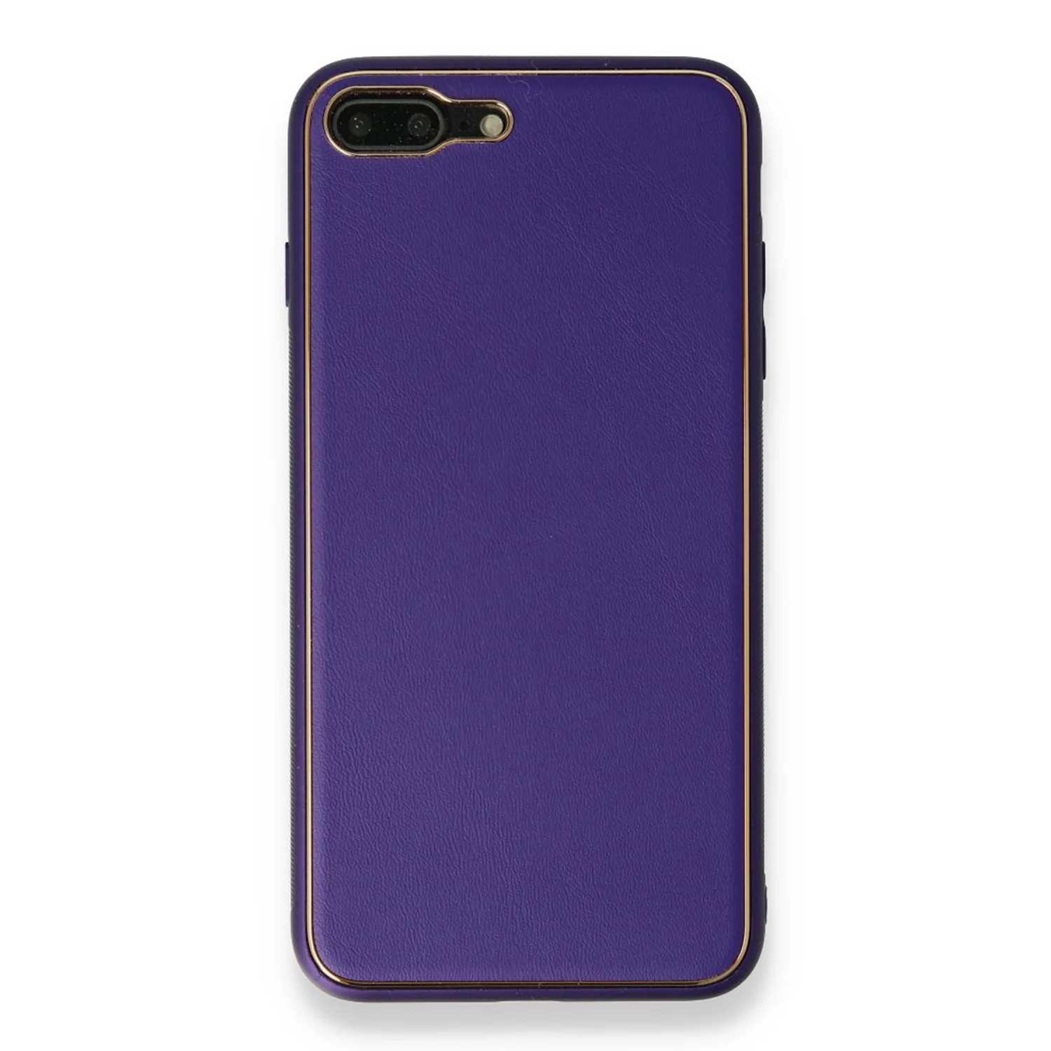 Nettech Apple iPhone 7 Plus Uyumlu Coco Leather Seri Arka Koruma Kılıf (Mor) NT-87815