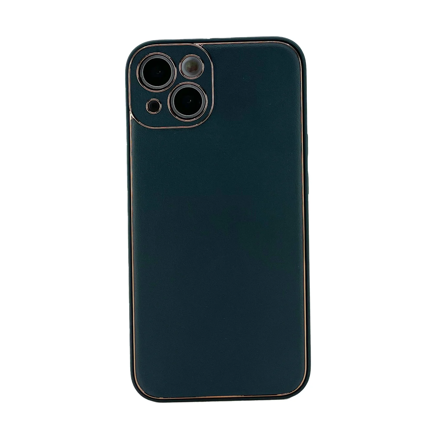 Nettech Apple iPhone 15 Uyumlu Coco Leather Seri Arka Koruma Kılıf (Yeşil) NT-106647