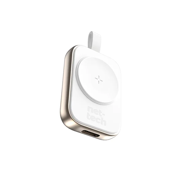 Nettech NT-WCH07 Watch Saat Taşınabilir Kablosuz Wireless Şarj (Beyaz) NT-WCH07 - 1
