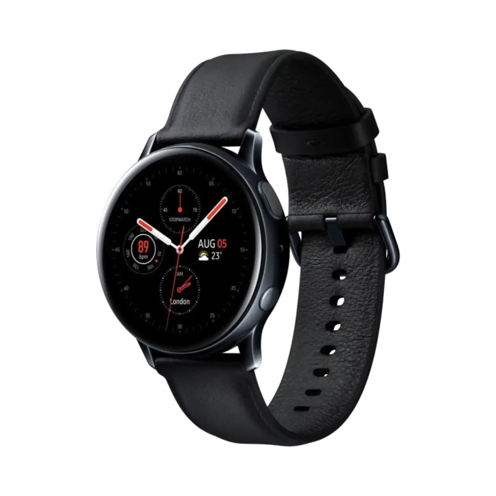 Samsung Galaxy Watch Active 2 - Paslanmaz Çelik - 40mm - GPS - Siyah