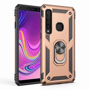 Galaxy A9 2018 Kılıf Zore Vega Kapak - Gold