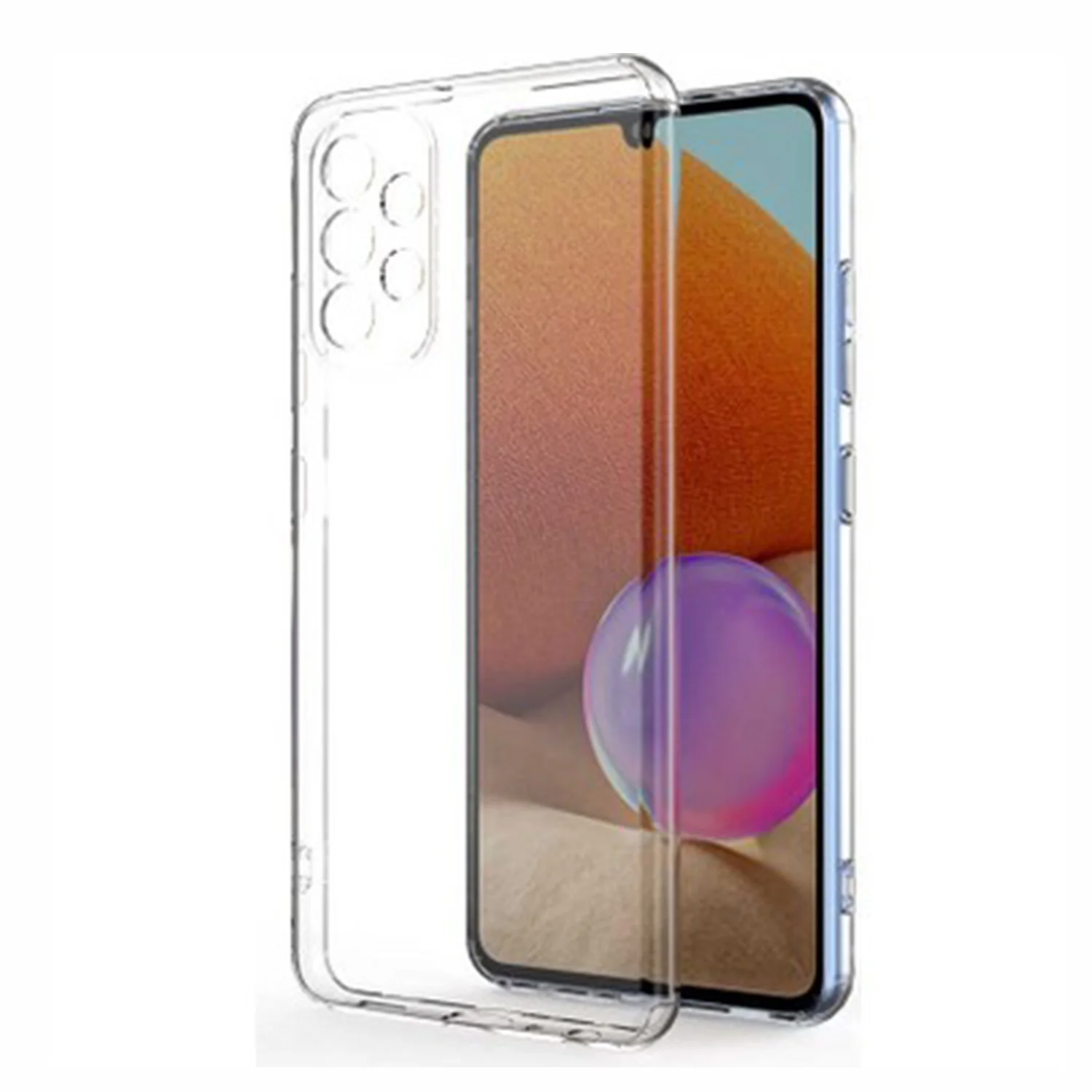 Nettech Samsung Galaxy A73 5G Uyumlu Tıpalı Şeffaf Seri Arka Koruma Kılıf (Şeffaf) NT-98338