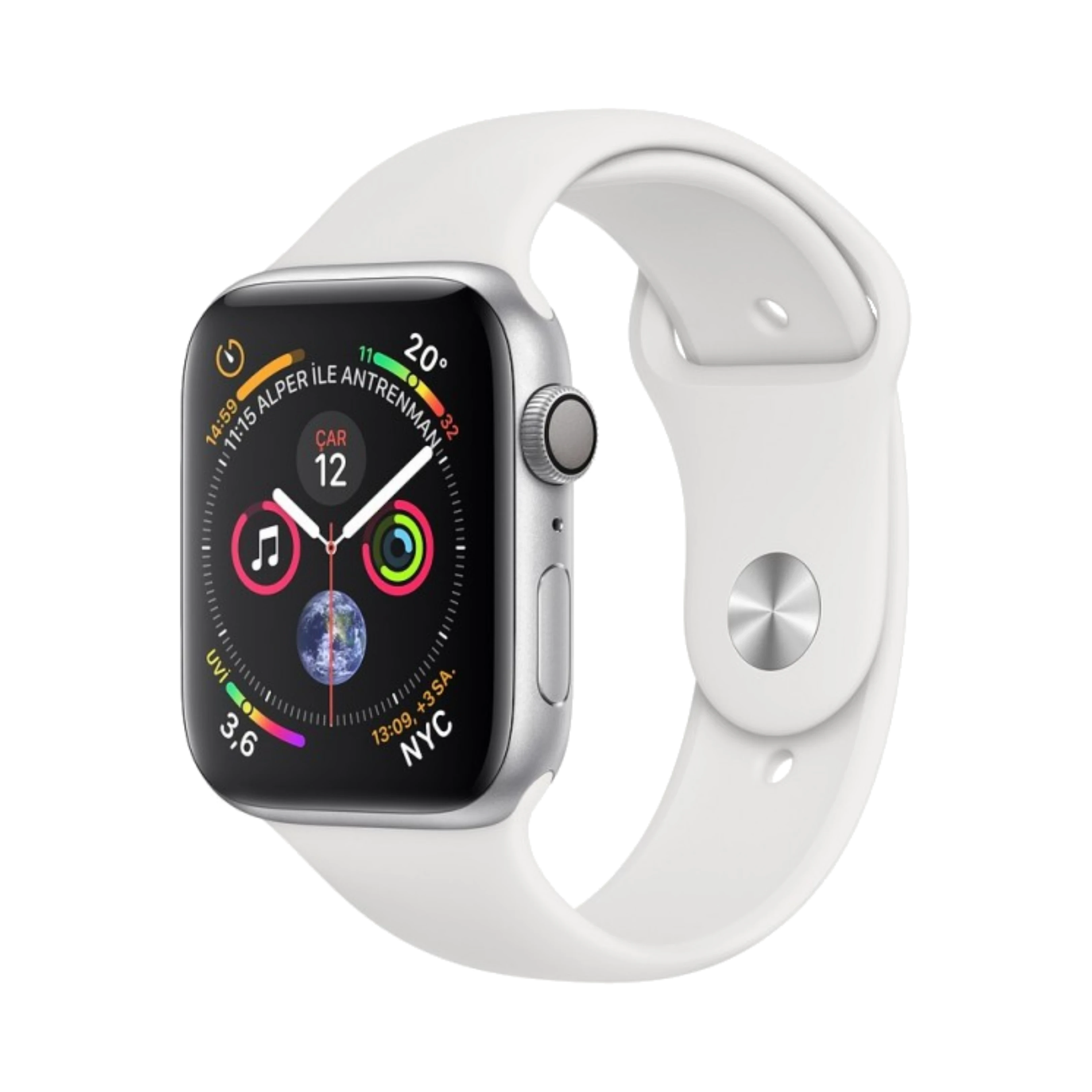 Apple Watch Series 4 - Alüminyum - 44mm - GPS - Gümüş
