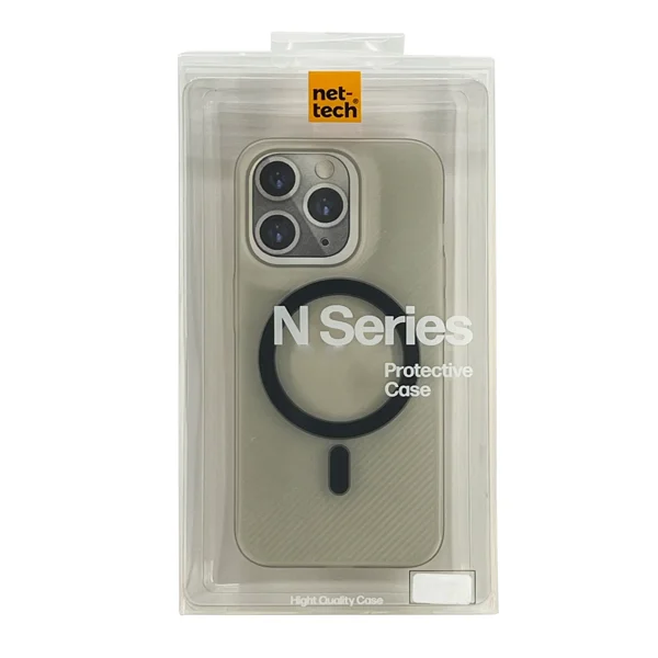 Nettech Apple iPhone 15 Pro Max Uyumlu NT-N010 Slim Magsafe Arka Koruma Kılıf (Gri) NT-104513 - 3