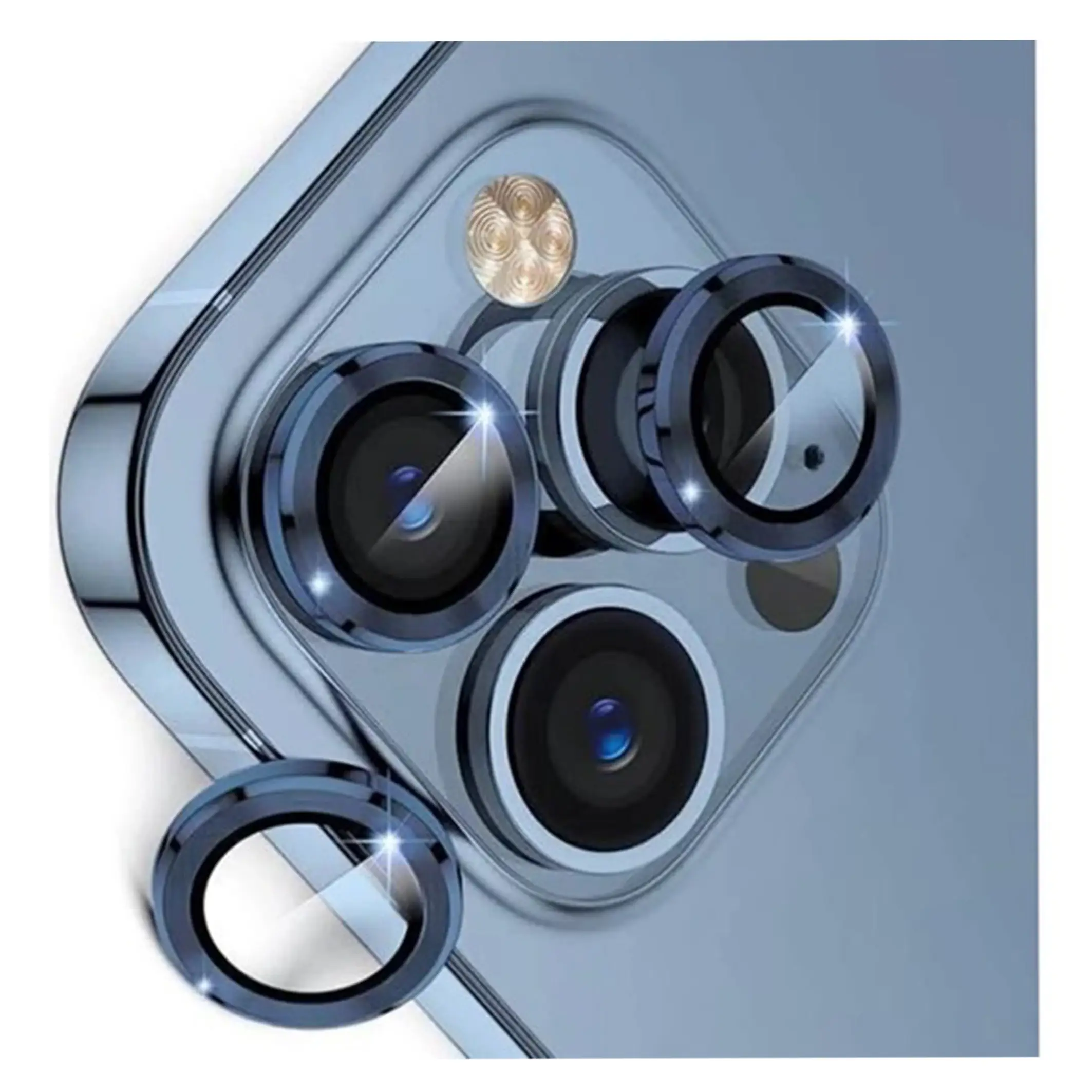 Nettech Apple iPhone 13 Pro Uyumlu Safir Lens Kamera Cam Koruyucu (Mavi) NT-103562