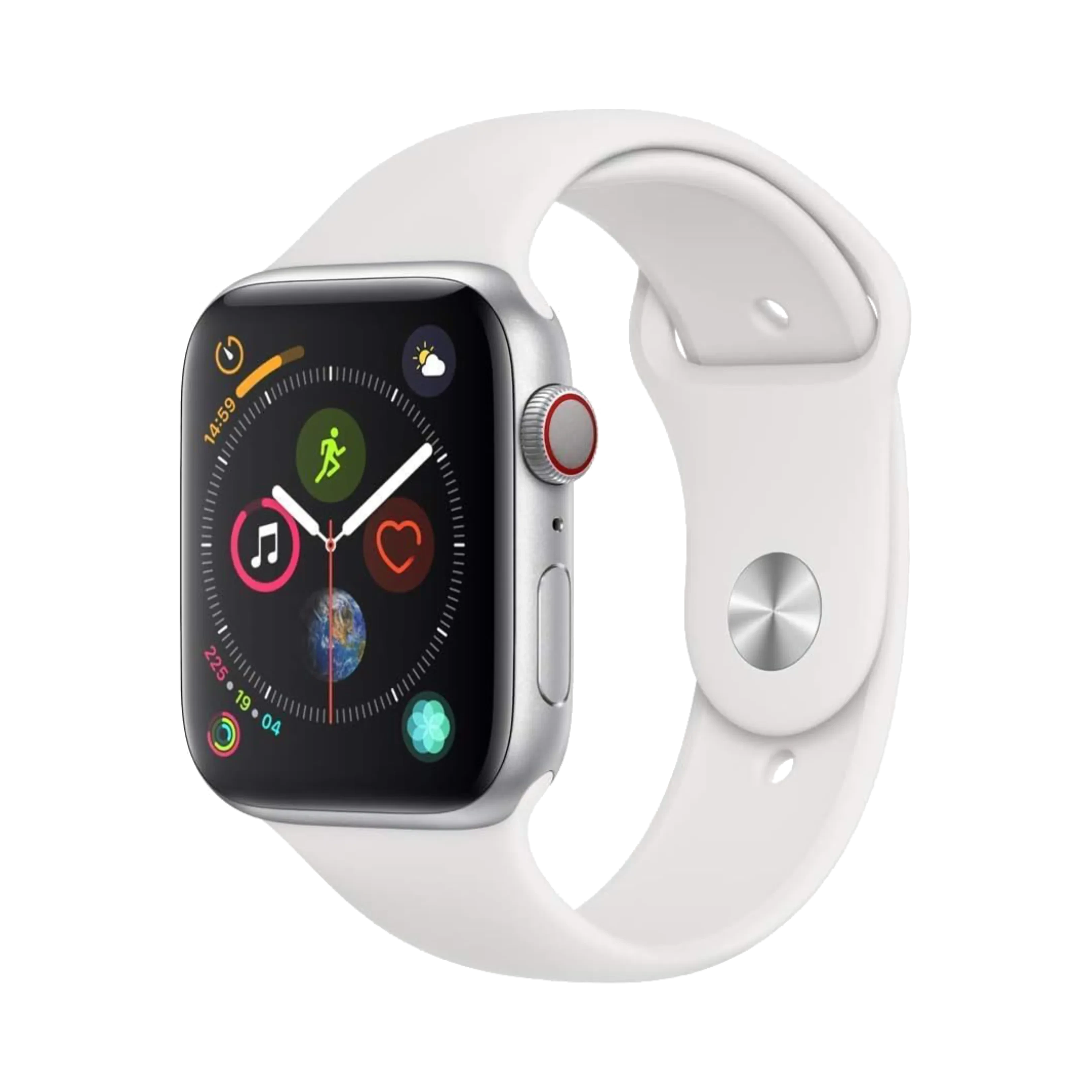 Apple Watch Series 4 - Alüminyum - 44mm - Cellular - Gümüş