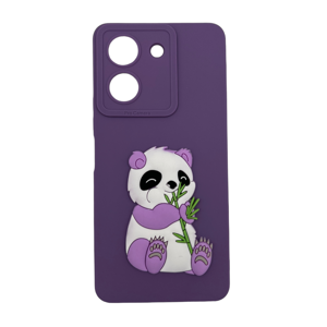 Nettech Xiaomi Redmi Note 13 Pro 5G Uyumlu Maskot Seri Arka Koruma Kılıf (Mor) NT-109848