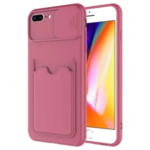 Apple iPhone 8 Plus Kılıf ​Zore Kartix Kapak - Koyu Mor