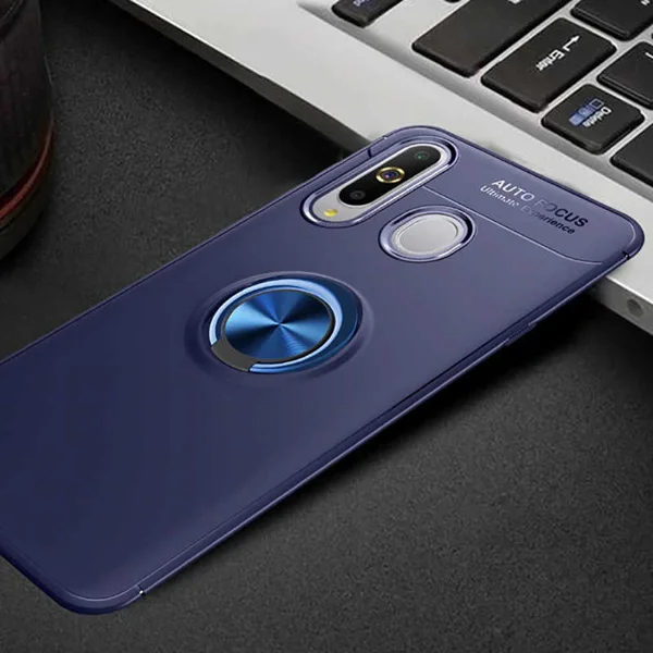 Galaxy A20S Kılıf Zore Ravel Silikon Kapak - Mavi - 1