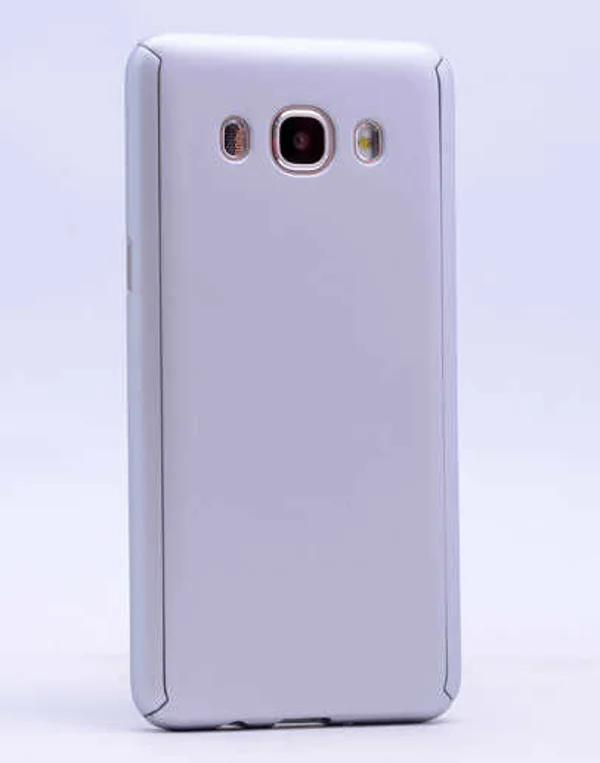 Galaxy J5 2016 Kılıf Zore 360 3 Parçalı Rubber Kapak - Gri - 1