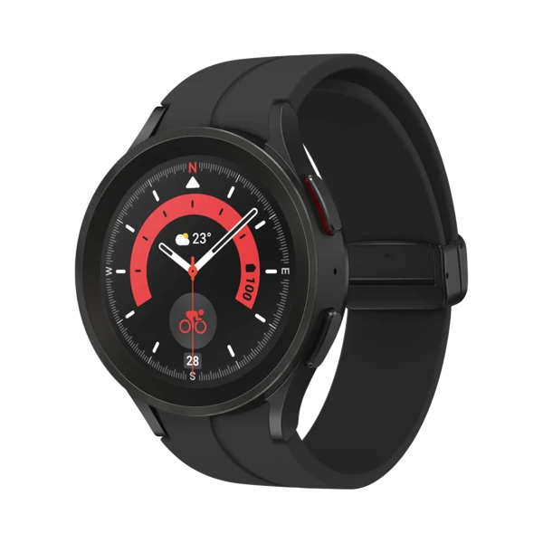 Samsung Galaxy Watch 5 Pro - Titanyum - 45 mm - LTE - Siyah Titanyum - 1
