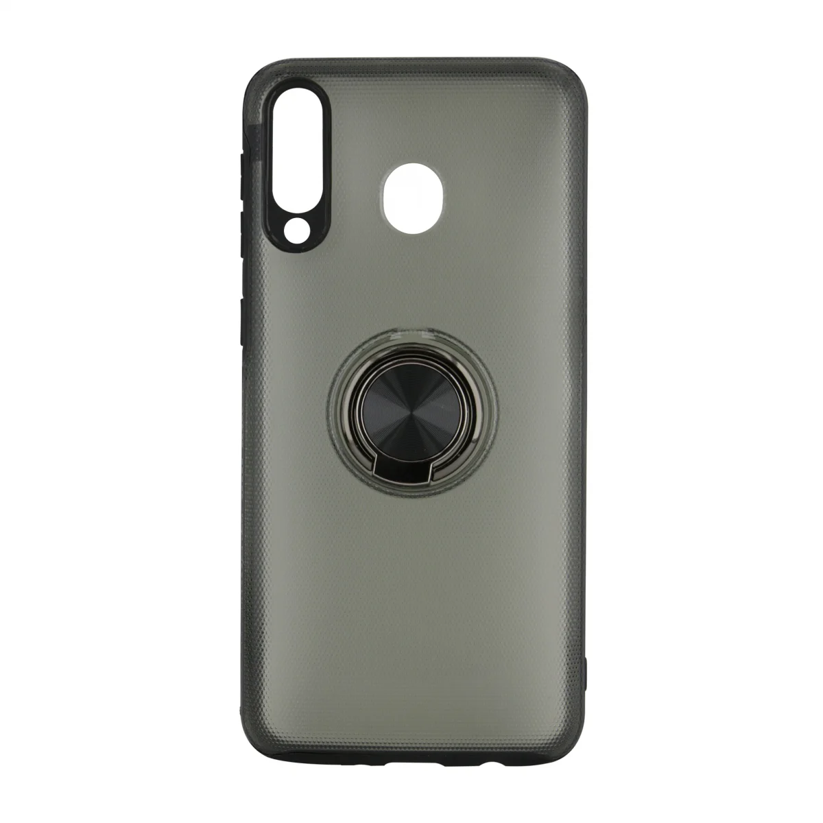 Nettech Samsung Galaxy M30 Uyumlu Armour Yüzüklü Seri Arka Koruma Kılıf (Siyah) VR-15019