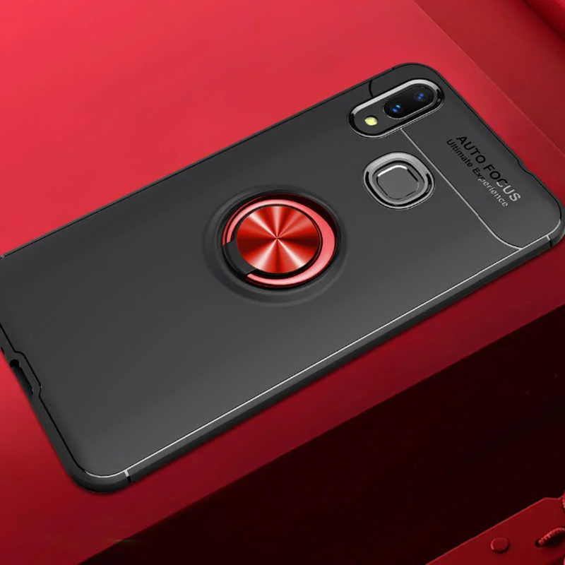 Galaxy M20 Kılıf Zore Ravel Silikon Kapak - Siyah-Kırmızı