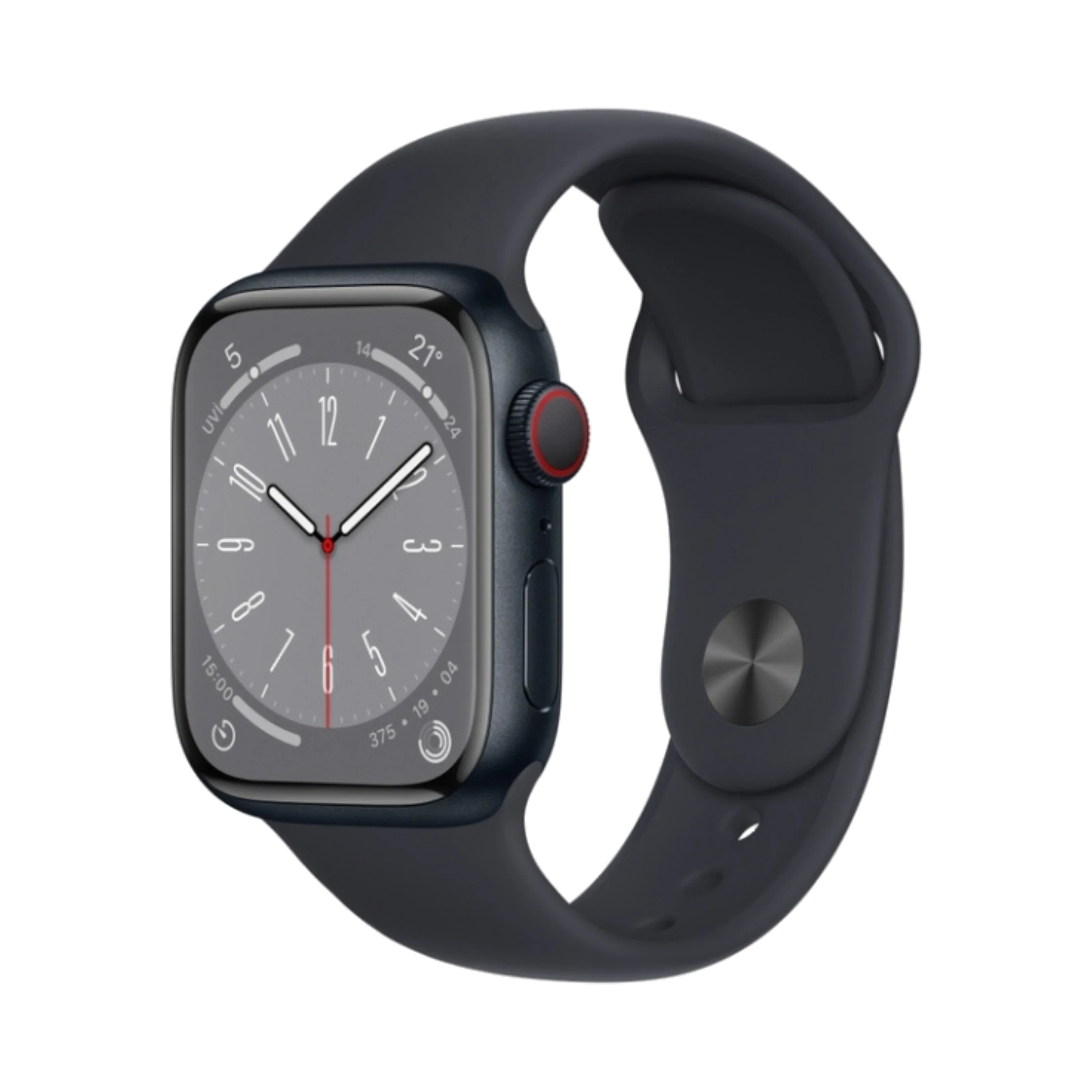 Apple Watch Series 8 - Alüminyum - 41mm - Cellular - Gece yarısı