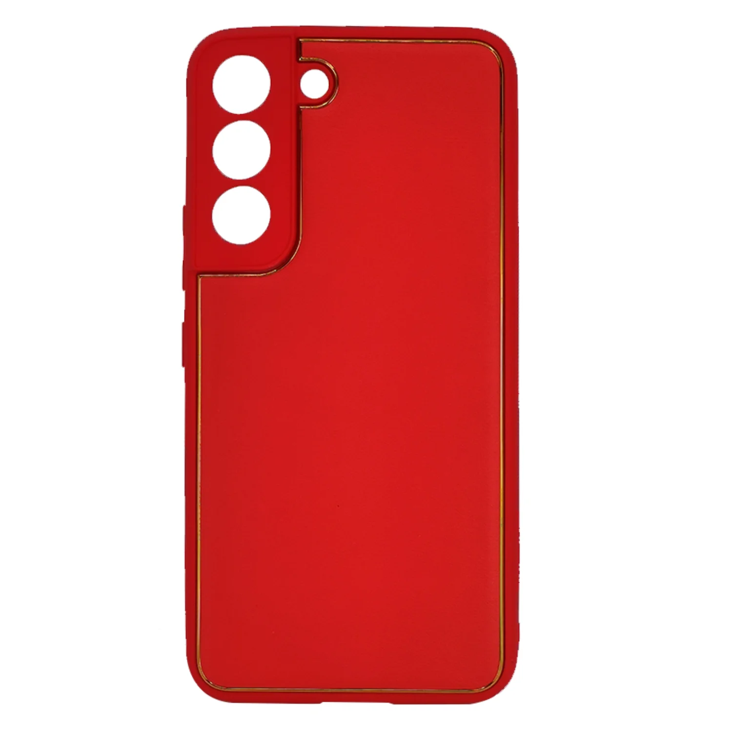 Nettech Samsung Galaxy S22 Plus Uyumlu Coco Leather Seri Arka Koruma Kılıf (Kırmızı) NT-93499