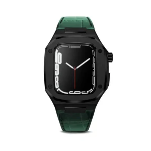 ​​​Apple Watch 7 45mm KRD-67 Kordon - Yeşil-Siyah
