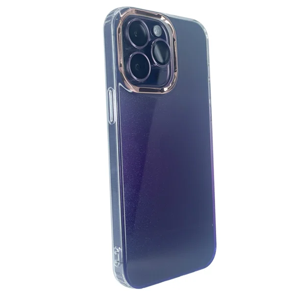 Nettech Apple iPhone 13 Pro Uyumlu Sert Gökkuşağı Seri Arka Koruma Kılıf (Mor) NT-97938 - 2