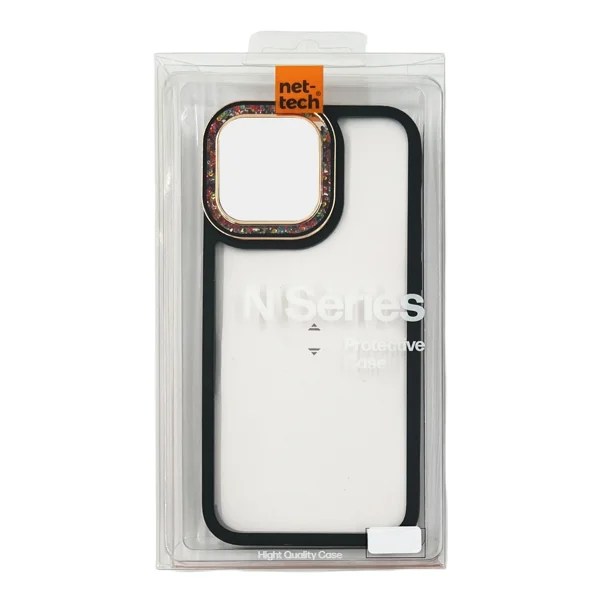 Nettech Apple iPhone 14 Pro Uyumlu NT-N027 Diamond Arka Koruma Kılıf (Siyah) NT-106915 - 3