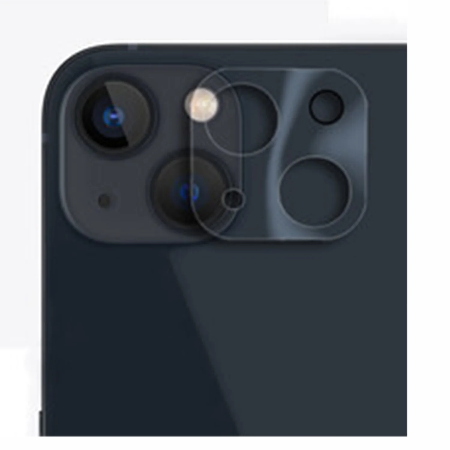 Nettech Apple iPhone 14 Uyumlu Şeffaf Çerçeveli Seri Kamera Cam Koruyucu (Şeffaf) NT-96982