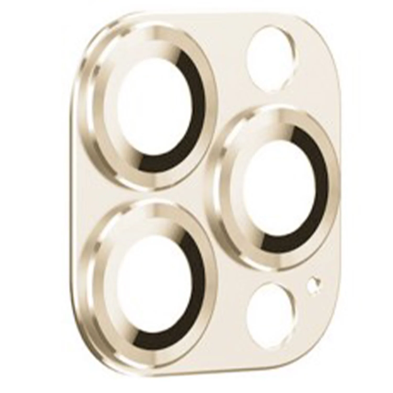 Nettech Apple iPhone 14 Pro Max Uyumlu Metalik Seri Kamera Cam Koruyucu (Gold) NT-97529