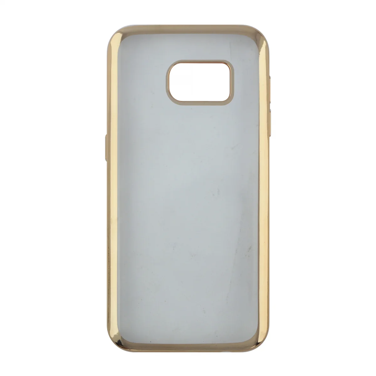 Nettech Samsung Galaxy G930 S7 Uyumlu Çerçeve Görünümlü Arka Koruma Kılıf (Gold) VR-7966