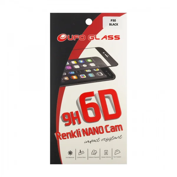 Ufo Huawei P30 Uyumlu Ön Koruma Nano Ekran Koruyucu (Siyah) VR-14413 - 2