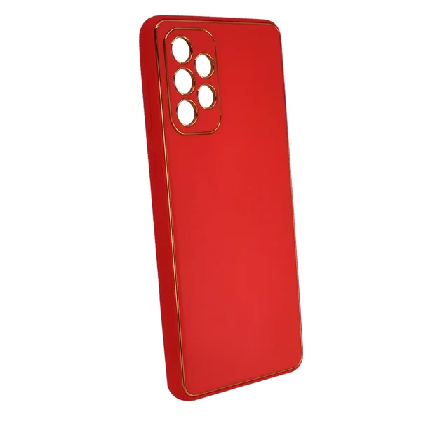 Nettech Samsung Galaxy A53 Uyumlu Coco Leather Seri Arka Koruma Kılıf (Kırmızı) NT-93409 - 2