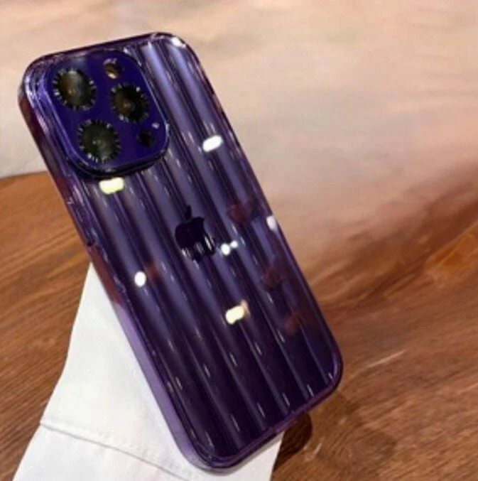 Pat Şeffaf Yumuşak Silikon Kılıf (Mor)