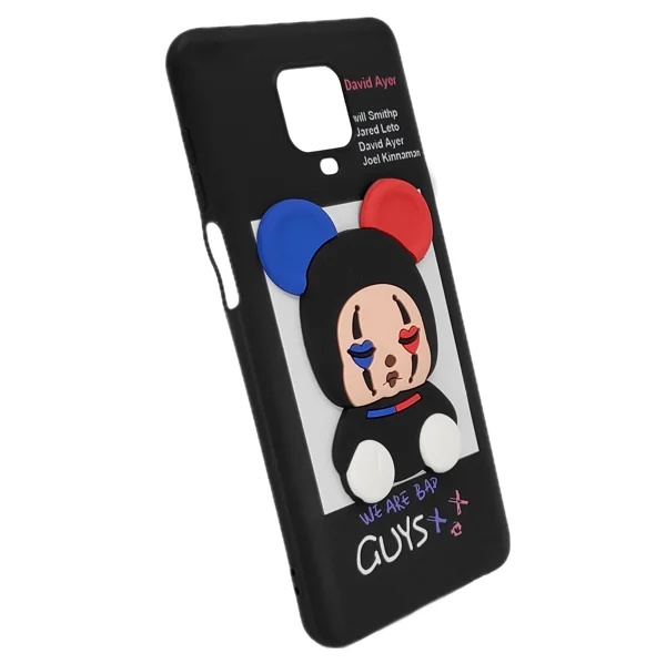 Nettech Xiaomi Redmi Note 9 Pro Uyumlu Three D Case Seri Arka Koruma Kılıf (Siyah) NT-95101 - 2