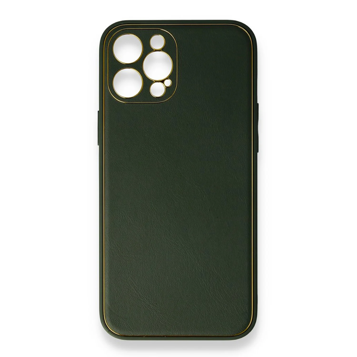 Nettech Apple iPhone 13 Pro Max Uyumlu Coco Leather Seri Arka Koruma Kılıf (Yeşil) NT-90470