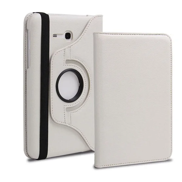 Nettech Samsung Galaxy T111 Tab 3 Lite Uyumlu 360 Kapaklı Kılıf (Beyaz) VR-13531 - 2